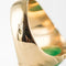 Bague 62 Bague chevalière vintage en or jaune 18 carats au chrysoprase 58 Facettes 19-410-58