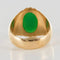 Bague 62 Bague chevalière vintage en or jaune 18 carats au chrysoprase 58 Facettes 19-410-58