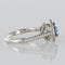 Bague 54 Bague en platine au saphir de Ceylan et diamants 58 Facettes 19-250-53