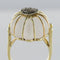 Bague 50 Bague en or jaune 14 carats au cristal de roche et diamants 58 Facettes 19-176A