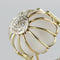 Bague 50 Bague en or jaune 14 carats au cristal de roche et diamants 58 Facettes 19-176A
