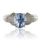 Bague 52 Bague solitaire vintage en platine et or blanc, saphir 58 Facettes 19-191-49