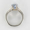 Bague 52 Bague solitaire vintage en platine et or blanc, saphir 58 Facettes 19-191-49