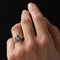 Bague 52 Bague solitaire vintage en platine et or blanc, saphir 58 Facettes 19-191-49