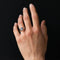 Bague 52 Bague solitaire vintage en platine et or blanc, saphir 58 Facettes 19-191-49