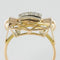 Bague 52 Bague tank en or jaune 18 carats et diamants 58 Facettes CV75-52