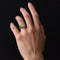 Bague 56 Bague diamants et émail bleu en or jaune 18 carats 58 Facettes 08-017-1463177-57