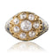 Bague 56 Bague diamants et émail bleu en or jaune 18 carats 58 Facettes 08-017-1463177-57