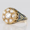 Bague 56 Bague diamants et émail bleu en or jaune 18 carats 58 Facettes 08-017-1463177-57