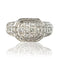 Bague 51 Bague diamants taille princesse en or blanc 18 carats 58 Facettes 01-186-1895002-51