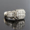 Bague 51 Bague diamants taille princesse en or blanc 18 carats 58 Facettes 01-186-1895002-51