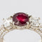 Bague 53 Bague en or blanc 18 carats rubis et diamants pavés 58 Facettes 05-118-3177552-53