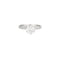 Bague 51 Bague solitaire en or blanc 18k avec diamant taille brillant 1,10 ct 58 Facettes