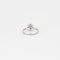 Bague 51 Bague solitaire en or blanc 18k avec diamant taille brillant 1,10 ct 58 Facettes
