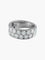 Bague 60 Bague ruban en or blanc 18K sertie de diamants 58 Facettes