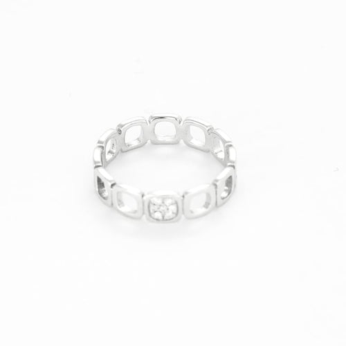 Bague 49 Dinh Van - Impression Domino - Bague en or blanc et diamants 58 Facettes ENG11693