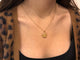 Pendentif Médaille Taureau en or rose et or jaune 18 carats 58 Facettes 1714295