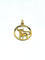Pendentif Médaille Taureau en or rose et or jaune 18 carats 58 Facettes 1714295