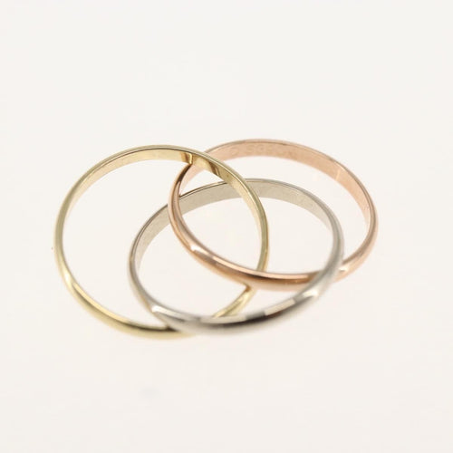 Bague 48 Cartier - Bague Trinity en or tricolore 18K 58 Facettes p09jvu7jmp