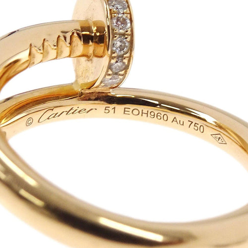Bague 50 Cartier Juste un Clou - Bague en or rose et diamants 58 Facettes bd40worrh3