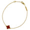 Bracelet Van Cleef & Arpels - Bracelet Sweet Alhambra en or rose et cornaline 58 Facettes rpov99onzc