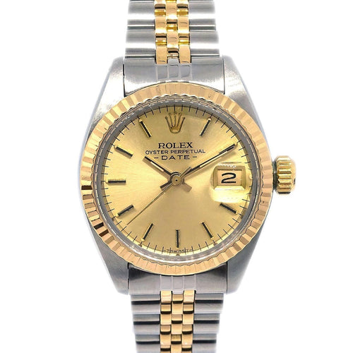 Montre Rolex Oyster Perpetual Datejust - Montre automatique en acier inoxydable et or jaune 58 Facettes d8a577jgjl