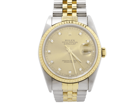 Montre Rolex Datejust 36 - Montre automatique en or et acier 58 Facettes aphskd