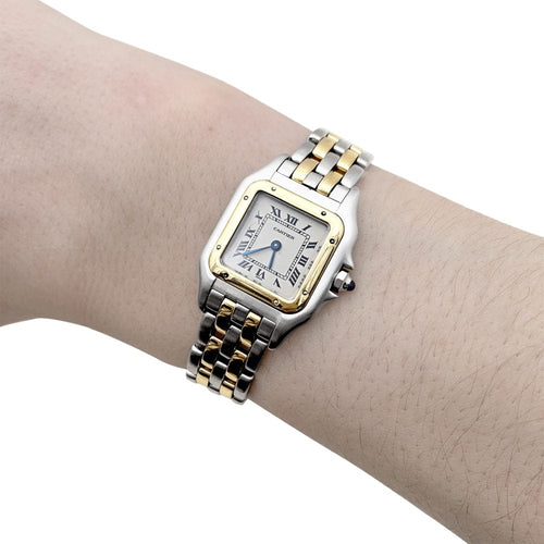 Montre Montre Cartier, "Panthère", acier et or jaune. 58 Facettes 35386