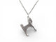 Collier collier HERMES panache h077298fb00 pendentif galop metal argente 58 Facettes 273214