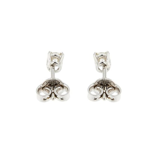 Boucles d'oreilles Boucles d’oreilles puces point de lumière en or blanc 18 kt et diamants 0,20 ct 58 Facettes 36960