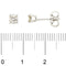 Boucles d'oreilles Boucles d’oreilles puces point de lumière en or blanc 18 kt et diamants 0,20 ct 58 Facettes 36960