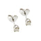 Boucles d'oreilles Boucles d’oreilles puces point de lumière en or blanc 18 kt et diamants 0,20 ct 58 Facettes 36960