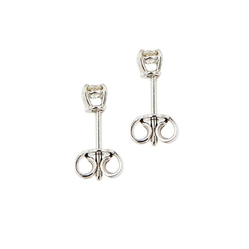 Boucles d'oreilles Boucles d’oreilles puces point de lumière en or blanc 18 kt et diamants 0,20 ct 58 Facettes 36960