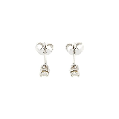 Boucles d'oreilles Boucles d’oreilles puces point de lumière en or blanc 18 kt et diamants 0,20 ct 58 Facettes 36960