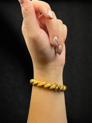 Bracelet Bracelet « Intreccio D'oro » en or jaune 18 carats 58 Facettes