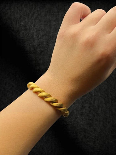 Bracelet Bracelet « Intreccio D'oro » en or jaune 18 carats 58 Facettes