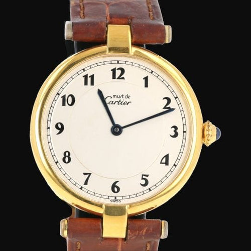 Montre Cartier Montre Must De Cartier Vermeil 58 Facettes MT44364