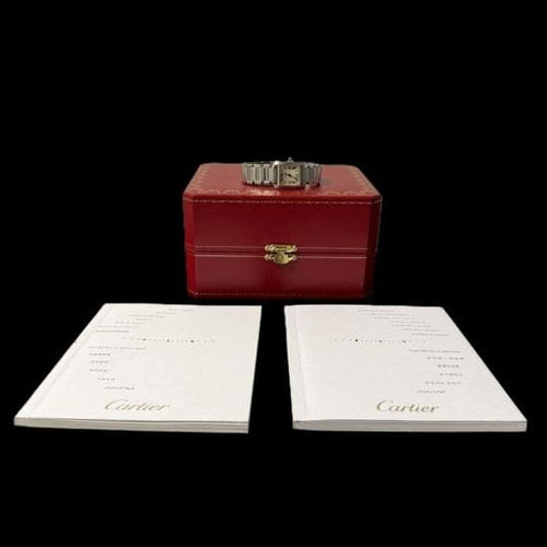 Montre Cartier Tank Française - Montre en acier quartz 58 Facettes MT44015