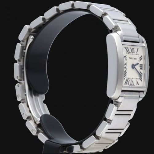 Montre Cartier Tank Française - Montre en acier quartz 58 Facettes MT44015