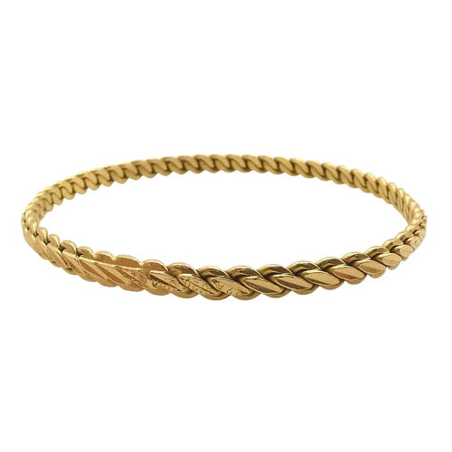 Bracelet Bracelet jonc en or jaune 22 carats 58 Facettes Bracelets