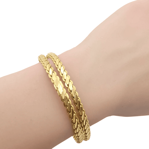 Bracelet Bracelet jonc en or jaune 22 carats 58 Facettes Bracelets
