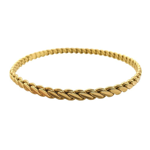 Bracelet Bracelet jonc en or jaune 22 carats 58 Facettes Bracelets