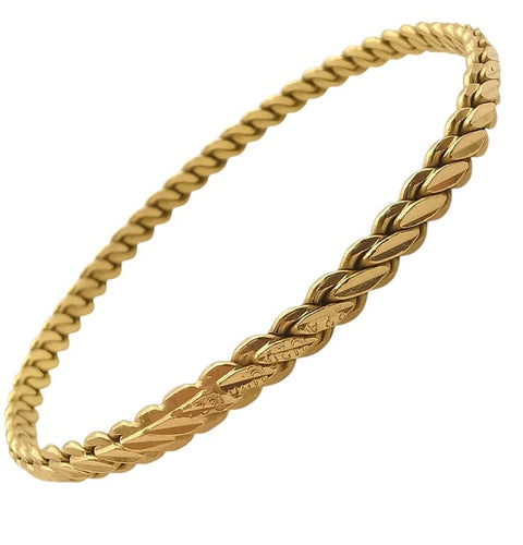 Bracelet Bracelet jonc en or jaune 22 carats 58 Facettes Bracelets