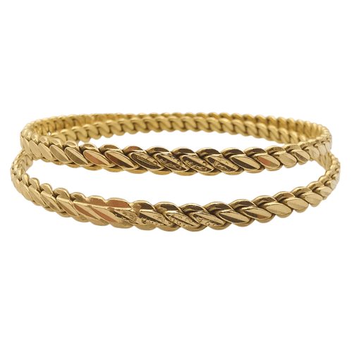 Bracelet Bracelet jonc en or jaune 22 carats 58 Facettes Bracelets
