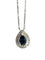 Collier Collier en or blanc 18K avec saphir 0,80 ct et diamants 0,40 ct 58 Facettes 1550