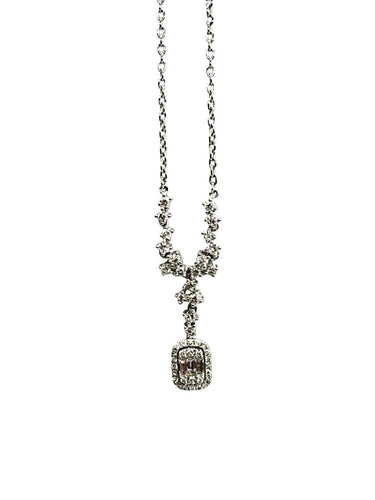 Collier Collier en or blanc 18K serti de diamants 0,70 ct 58 Facettes 1551