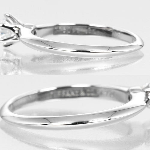Bague 48 Tiffany & Co. Tiffany Setting Solitaire Ring Platinum with RBC Diamond 58 Facettes c3927u