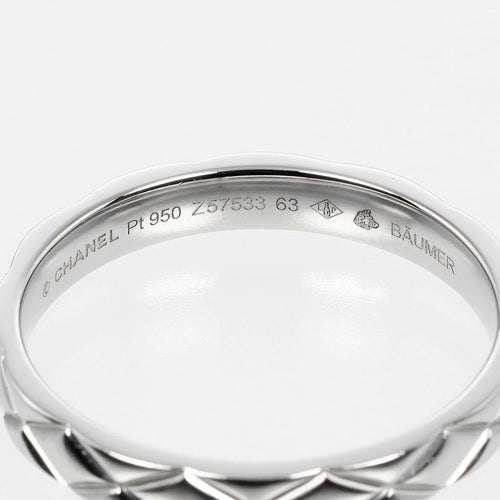 Bague 62 Chanel Matelasse - Bague en platine 58 Facettes mq6xaf