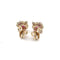 Boucles d'oreilles Boucles d’oreilles en or jaune 18 ct avec rubis et diamants 58 Facettes 68/26 A