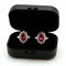 Boucles d'oreilles Boucles d’oreilles en or jaune 18 ct avec rubis et diamants 58 Facettes 68/26 A